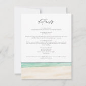 PENSACOLA BEACH Watercolor Florida Details Karte (Vorderseite)