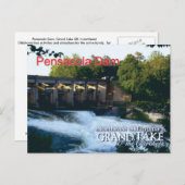 Pensacola Dam...Grand Lake OK Postkarte (Vorne/Hinten)