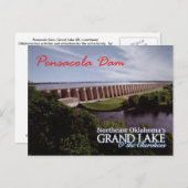 Pensacola Dam...Grand Lake OK Postkarte v2 (Vorne/Hinten)