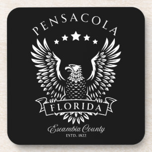 Pensacola Escambia County Florida Vintage Adler Getränkeuntersetzer