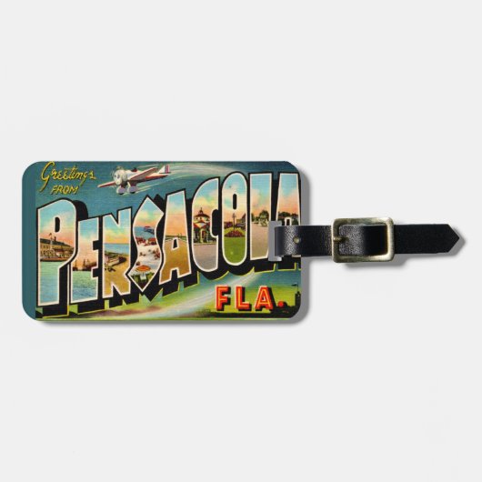 Pensacola FL Gepäckanhänger (Vorderseite horizontal)