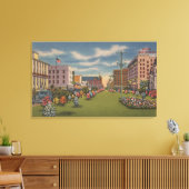 Pensacola, FL - Südansicht von Palafox Leinwanddruck (Insitu (Wohnzimmer))