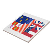 Pensacola-Flagge Fliese (Seite)