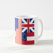 Pensacola-Flagge Kaffeetasse (VorderseiteRechts)