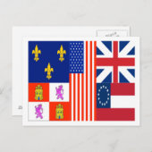 Pensacola-Flagge Postkarte (Vorne/Hinten)