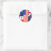 Pensacola-Flagge Runder Aufkleber (Tasche)