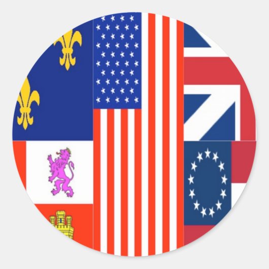 Pensacola-Flagge Runder Aufkleber (Vorderseite)