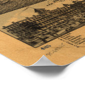 Pensacola Florida 1885 Panoramakarte Poster (Ecke)