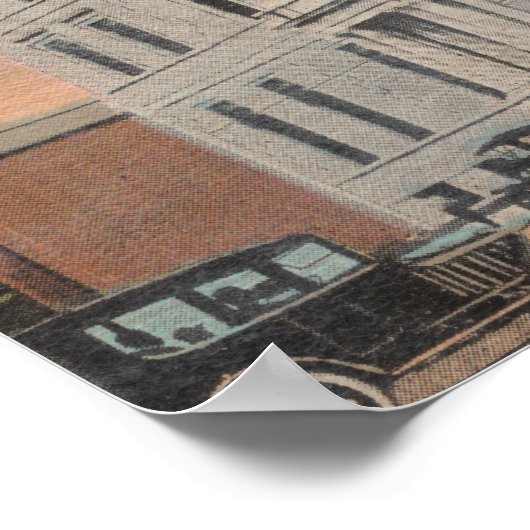 Pensacola, Florida - Außenansicht der Post Poster (Ecke)