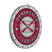 Pensacola Florida Dartscheibe (Vorderseite Links)