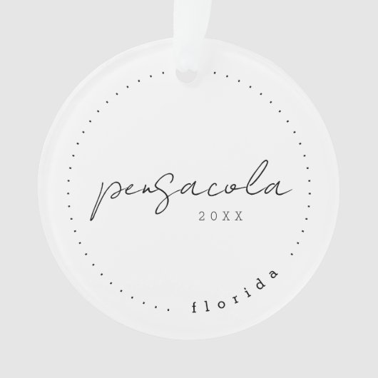 Pensacola Florida FL Travel Staaten Simple Ornament (Vorderseite)