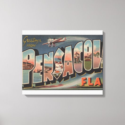 Pensacola, Florida (Flugzeug) Leinwanddruck (Vorderseite)