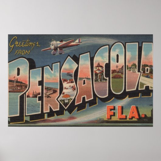 Pensacola, Florida (Flugzeug) Poster (Vorne)