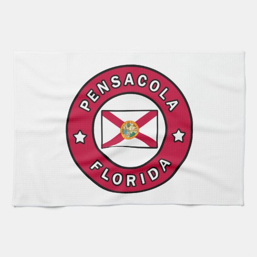 Pensacola Florida Geschirrtuch (Horizontal)