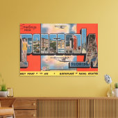 Pensacola, Florida - Große Buchstabenszenen 2 Leinwanddruck (Insitu (Wohnzimmer))