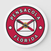 Pensacola Florida Große Wanduhr (Vorderseite)