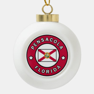 Pensacola Florida Keramik Kugel-Ornament