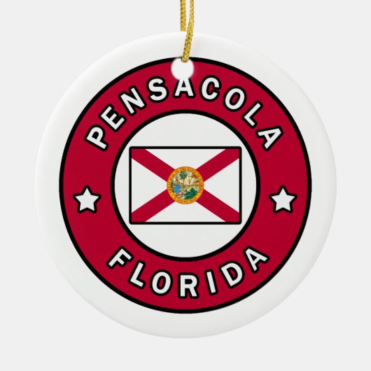 Pensacola Florida Keramik Ornament (Vorne)