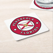 Pensacola Florida Rechteckiger Pappuntersetzer (angewinkelt)