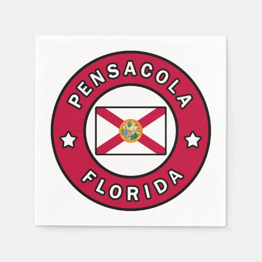 Pensacola Florida Serviette (Vorderseite)