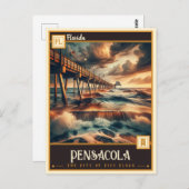 Pensacola, Florida | VINTAG Postkarte (Vorne/Hinten)