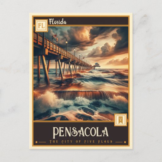 Pensacola, Florida | VINTAG Postkarte (Vorderseite)