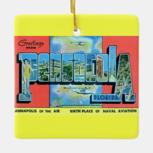 Pensacola Florida Vintage Keramikornament