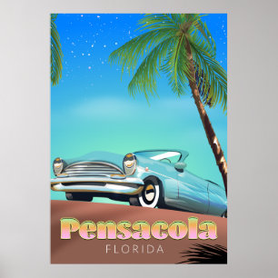 Pensacola, Florida Vintage-Reiseposter Poster