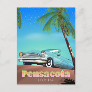 Pensacola, Florida Vintage-Reiseposter Postkarte