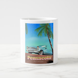 Pensacola, florida Vintages Reiseplakat Jumbo-Tasse
