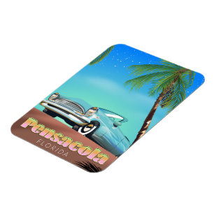 Pensacola, florida Vintages Reiseplakat Magnet