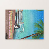 Pensacola, florida Vintages Reiseplakat Puzzle (Horizontal)