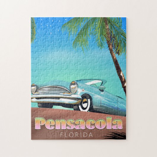 Pensacola, florida Vintages Reiseplakat Puzzle (Vertikal)
