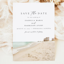PENSACOLA Florida Wasserfarbe Strand Save the Date