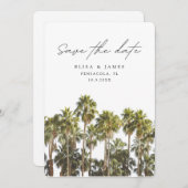 Pensacola Florida Wedding Save the Date Einladung (Vorne/Hinten)