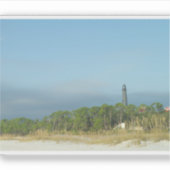 Pensacola Lighthouse am Strand Aufkleber (Vorderseite)