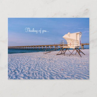 Pensacola Morning Rettungsschwimmer Stand & Pier D Postkarte
