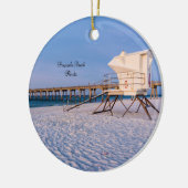Pensacola Morning Rettungsschwimmer und Pier Keramik Ornament (Links)
