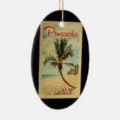 Pensacola Palm Tree Keramik Ornament (Rechts)