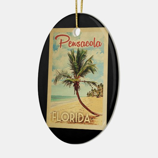 Pensacola Palm Tree Keramik Ornament (Links)