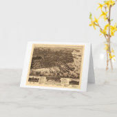 Pensacola, panoramische Karte FLs - 1885 (Gelbe Blume)