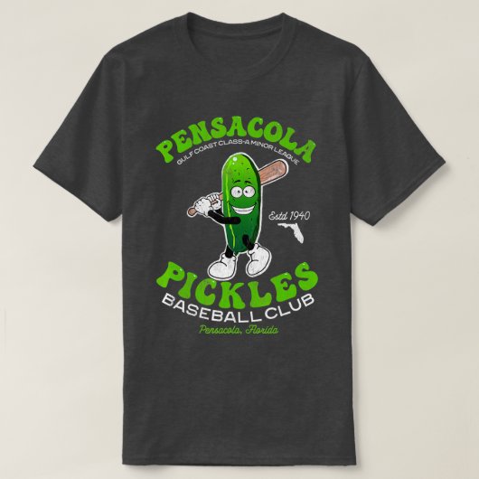 Pensacola Pickles Mini League Retro Baseball Team T-Shirt (Design vorne)