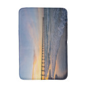 Pensacola Pier Shoreline Sunrise Bath Mat Badematte (Vorderseite Vertikal)