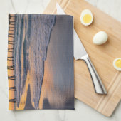 Pensacola Pier Shoreline Sunrise Küche Handtuch (Viertel Falte)