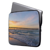 Pensacola Pier Shoreline Sunrise Laptop-Sieb Laptopschutzhülle (Vorderseite Links)