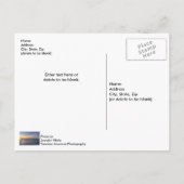 Pensacola Pier Shoreline Sunrise Postcard Postkarte (Rückseite)