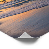 Pensacola Pier Shoreline Sunrise Poster (Ecke)