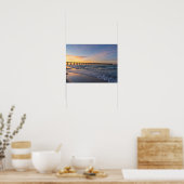 Pensacola Pier Shoreline Sunrise Poster (Küche)
