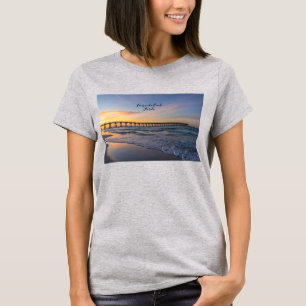 Pensacola Pier Shoreline Sunrise T - Shirt