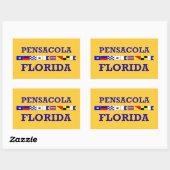 Pensacola Rectangle Sticker (Blatt)